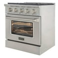 thumbnail image 6 of Kucht Professional 30" Stainless Steel Natural Gas Range with Knobs in Silver, 6 of 14