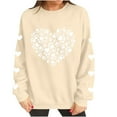 thumbnail image 6 of Fewfanhot Women Clothing Valentines Day Love Heart Shirts Casual Valentine Pullover Long Sleeve Tops, 6 of 8