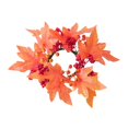 thumbnail image 1 of Fall Candle s Artificial Artificial Maple Leaf Candle Garland Autumn Candle Orange, 1 of 9