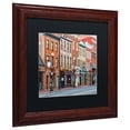 thumbnail image 3 of Trademark Fine Art "Georgetown Shops DC 2" Canvas Art by CATeyes, Black Matte, Wood Frame, 3 of 4