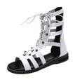 thumbnail image 2 of AXXD Women White Sandals Clearance 7 Flat Shoes Ladies Beach Sandals Summer Non-Slip Causal, 2 of 7