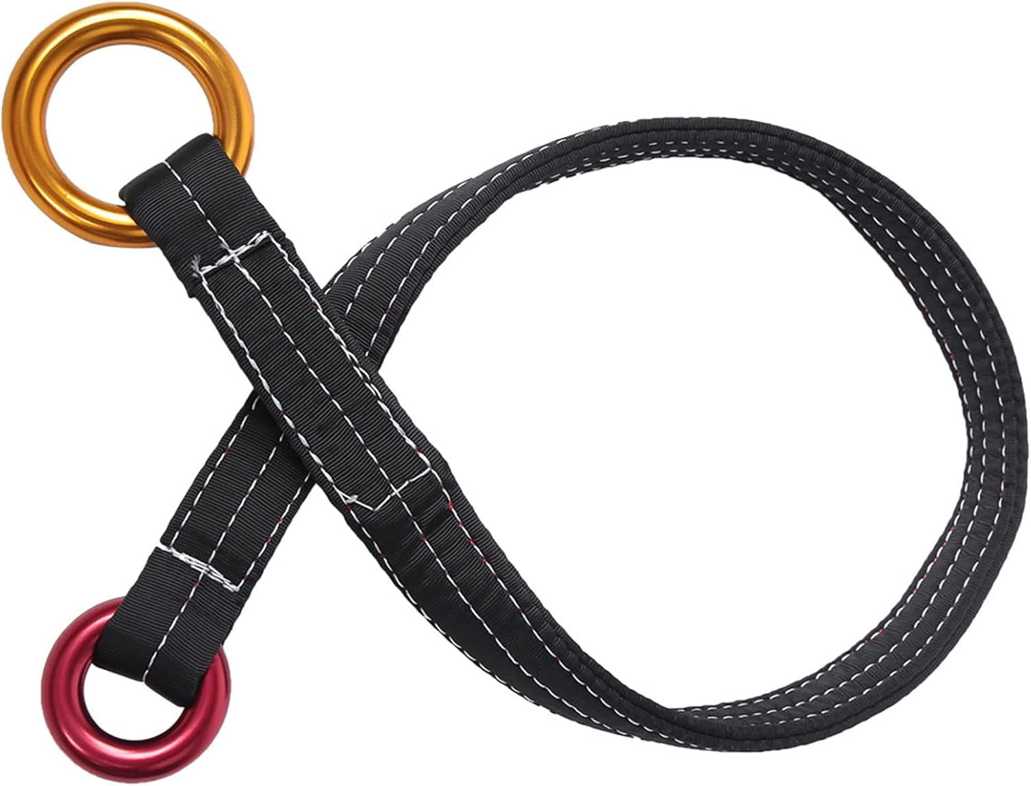 Climbing Lanyard for Tree Climbing, Outdoor Rock Climbing Wire Lanyard with Two Hanging Rings, Suitable for Sports