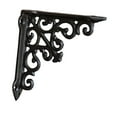 thumbnail image 4 of Shelf Bracket Wall Mount Corner Brace Vintage Style Iron for Home Kitchen Living Room Floating Shelves, 4 of 9