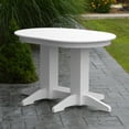 thumbnail image 1 of A &amp; L Furniture Poly 48 x 33 in. Oval Outdoor Dining Table, 1 of 11