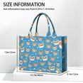 thumbnail image 3 of Large Capacity Tote Bag,Cartoon Corgi Handbag Fashion Luxury Tote Bag,15.7"x13"x 5.1" Inches,Laptop Compatible, 3 of 6