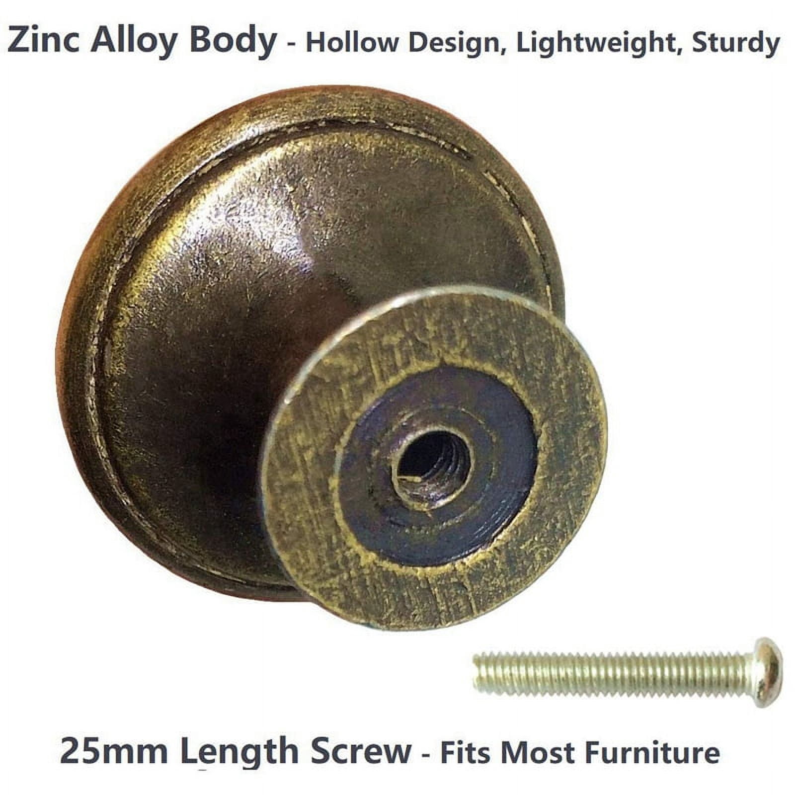 75PCS Vintage Door Drawer Knobs 30mm Antique Kitchen Cabinet Cupboard Handles, for Dresser and Cabinet, Old Bronze