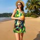 thumbnail image 3 of Fotbe St. Patrick's Day USA Flag Vestido de Verano sin Mangas para Mujer – Vestido Midi Línea A, Estilo Camiseta Floral, Vestido Playero Casual y Fluido, 3 of 7