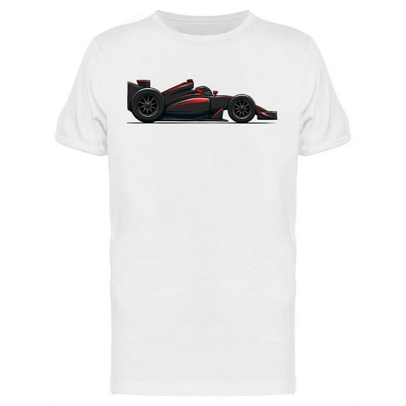 Black Racing Car T-Shirt Men -Image by Shutterstock, Male Large