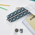 thumbnail image 6 of Yiaed Astronaut Corgi Dog Print Leather Pencil Case - Leather Pen Pencil Holder - Elegant & Practical Pencil Pouch for Work & Office, 6 of 7