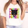thumbnail image 4 of Panthers Sports Fan Shirt for Women and Teens Colorful Girly School Mascot T-Shirt Natural Shirt Adult X-Large, 4 of 5