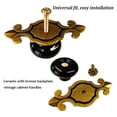 thumbnail image 4 of MOMOJIA Old Earthenware Drawer Knob Metal Mixture Hardware Antique Bronze Backplate 32mm, 4 of 8