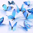thumbnail image 2 of Butterfly Wall Decals, 24 Pcs 3D Butterfly Removable Mural Stickers Wall Stickers Decal Wall Decor for Home and Room Decoration, 2 of 3