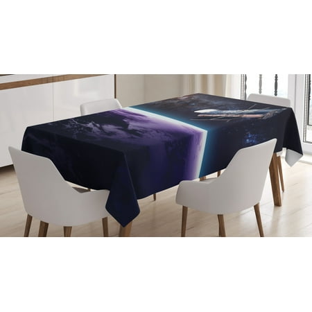 

Hubble Tablecloth Real Life Image Shot in Space Spaceship Shuttle Take Off Futuristic Composition Rectangular Table Cover for Dining Room Kitchen 60 X 90 Multicolor by Ambesonne