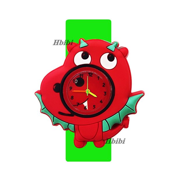 Reloj de dinosaurio volador para niños, reloj de unicornio, pony, león, tiburón, estilo flamenco, juguete para el tiempo de estudio del bebé, relojes para niños y niñas, regalo Gao Jinjia LED