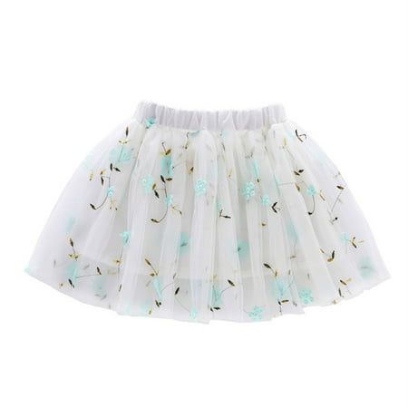 

Utoimkio Baby Girl Dresses Sleeveless Princess Dresses for Girls Toddler Girls Cute Party Dance Solid Color Embroidery Net Yarn Tulle Princess Dress Skirt