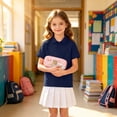 thumbnail image 5 of Grblisyd Back to School 3-Pack Girls and Boys School Uniform Short Sleeve Polo Shirt Button Closure Comfortable & Soft Collared Shirt, 5 of 5