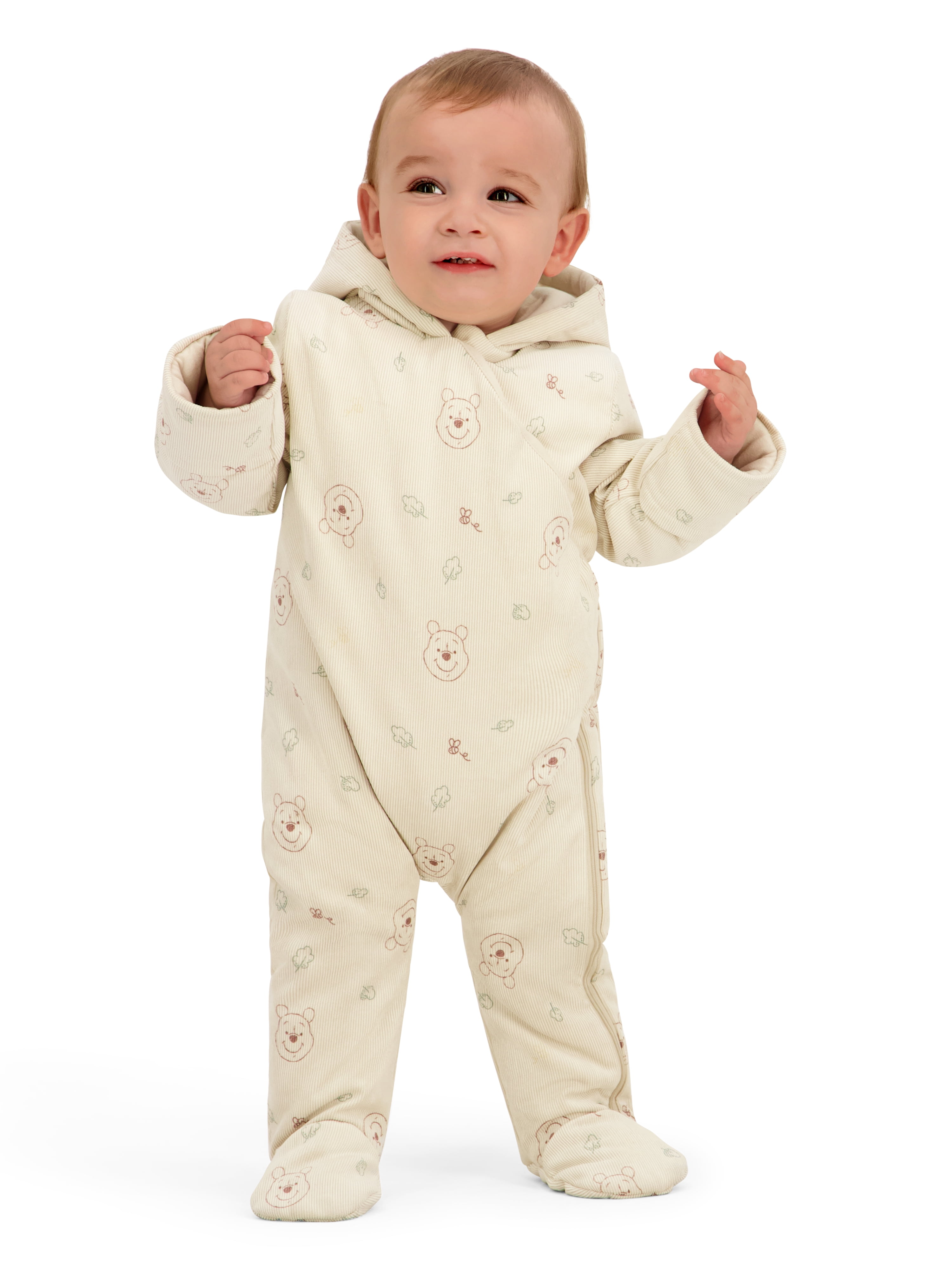 Character Baby Hooded Ribbed Pram Suit, Sizes 0-9 Months