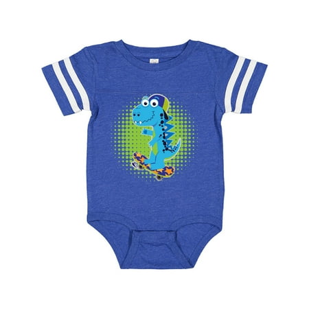 

Inktastic Skateboarding Gifts Boy Dinosaur Gift Baby Boy Bodysuit