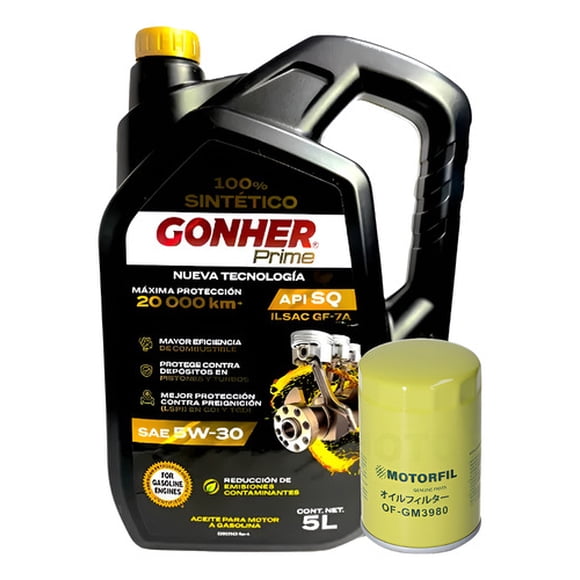 Kit Cambio Aceite Chevrolet S-10 1992 V6 2.8 L