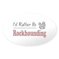 thumbnail image 1 of CafePress - Rather Be Rockhounding Oval Sticker - Sticker (Oval), 1 of 1