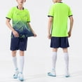 thumbnail image 3 of Manyakai Mens Soccer Jersey Training Uniform Dry Fit Football Outfits Short Sleeve Printed T-shirt Fluorescent Green 5XL, 3 of 9