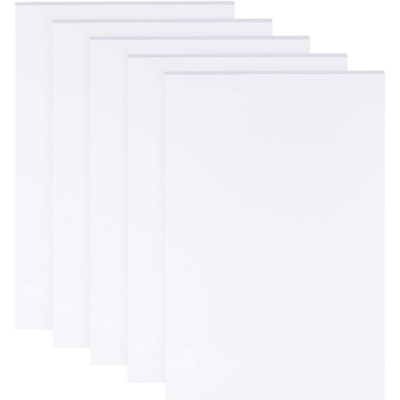 5 Sheets 3mm White Foam Boards 11.8x7.8 Rectangle Foam PVC Sheet Poster Board Mount Board for Mounting Crafts Modelling Art Display School Projects White Plastic