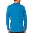 thumbnail image 2 of Men's Merino Wool Lightweight Base Layer - Long Sleeve Crew - Azure Blue - Large, 2 of 6