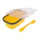 thumbnail image 5 of Cuenco plegable para acampar 850ml Cuenco de viaje de silicona para exteriores para senderismo, almuerzo, viaje de picnic, grado alimenticio, ahorro d Amarillo Macarena Tazón de camping plegable, 5 of 8