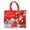 Red1,12.59X9.84X6.69", variant on Large Christmas Non Woven Tote Bags,Laminated Reusable Handheld Bags,12.59X9.84X6.69" Foldable Holiday Carry Bags,Portable Gift Packaging Bags,Sturdy Shopping Sacks for Gift Wrapping,Retail Storage