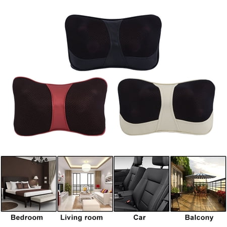 OUTAD - 4 Head Design Kneading Neck Shoulder Back Body Car Massage Pillow Relax Pain^