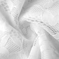 thumbnail image 4 of Miluxas Women's Floral Lace Sheer Mini Dress Trendy Flare Long Sleeve V Neck Layered Ruffle Mini Dress Elegant Slim Fit Party Outfits White, 4 of 7
