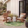 thumbnail image 3 of Safavieh Courtyard Becky Geometric Indoor/Outdoor Area Rug, Green/Beige, 6'7" x 6'7" Round, 3 of 11