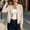 Beige women fall bomber jacket a1, variant on Women's Fall Zip Up Bomber Jackets Long Sleeve Open Front Casual Solid Outerwear, Beige 2XL