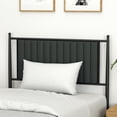 thumbnail image 4 of Phillipe Black Twin Metal Platform Bed with Upholstered Headboard - 12.3 in. Height, 4 of 6