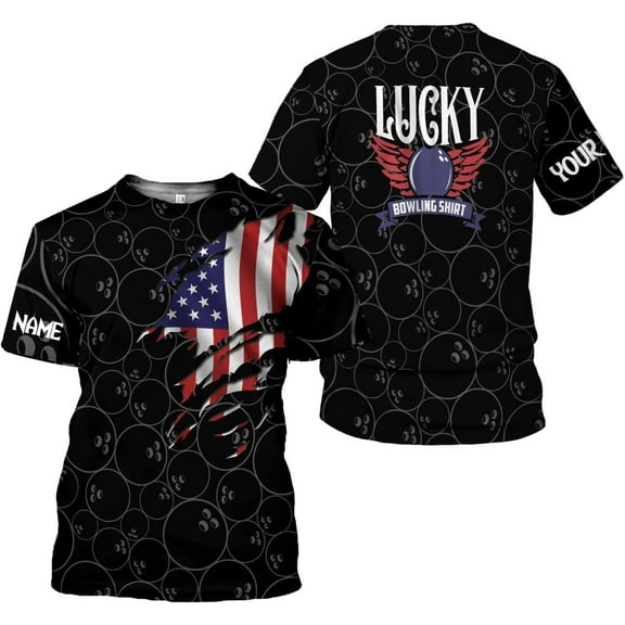 Custom Bowling Shirts, Personalized Name Bowling Shirts Unisex, Bowling Jerseys for Men & Women, Team Bowling Shirt Gift (S)