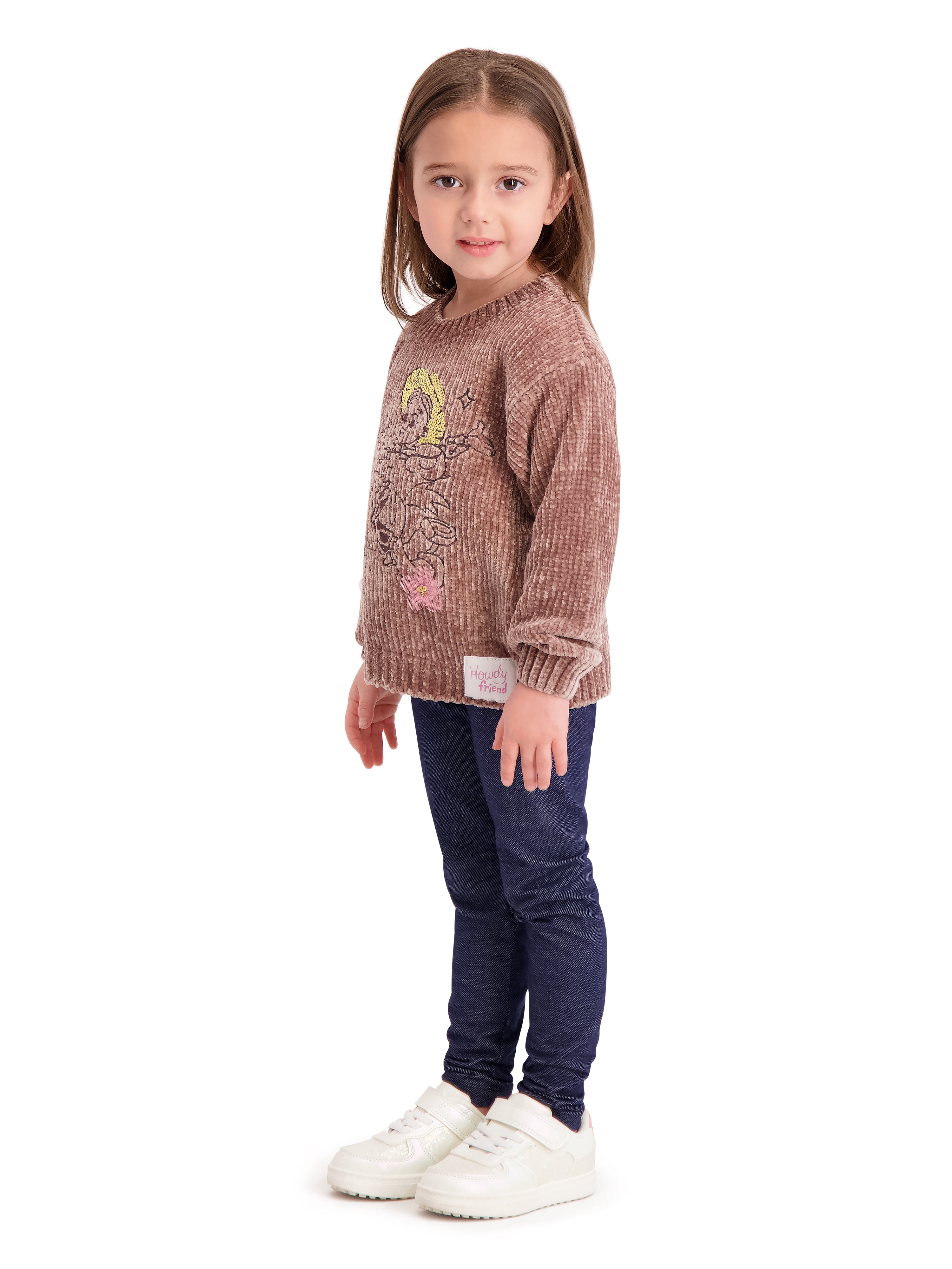 Toy Story Toddler Girls Chenille Sweater, Sizes 12 Months - 5T