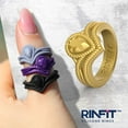 thumbnail image 2 of Rinfit Silicone Rings for Women - Female Wedding Rubber Bands - Pear Diamond Collection, 2 of 4