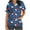 Blue, variant on Xfvqtps Christmas Scrub Tops for Women Soft V-Neck Scrubs Comfortable Nursing Uniforms Christmas Printed Short Sleeve Top Protective Clothing Working Uniforms with Pockets Blue