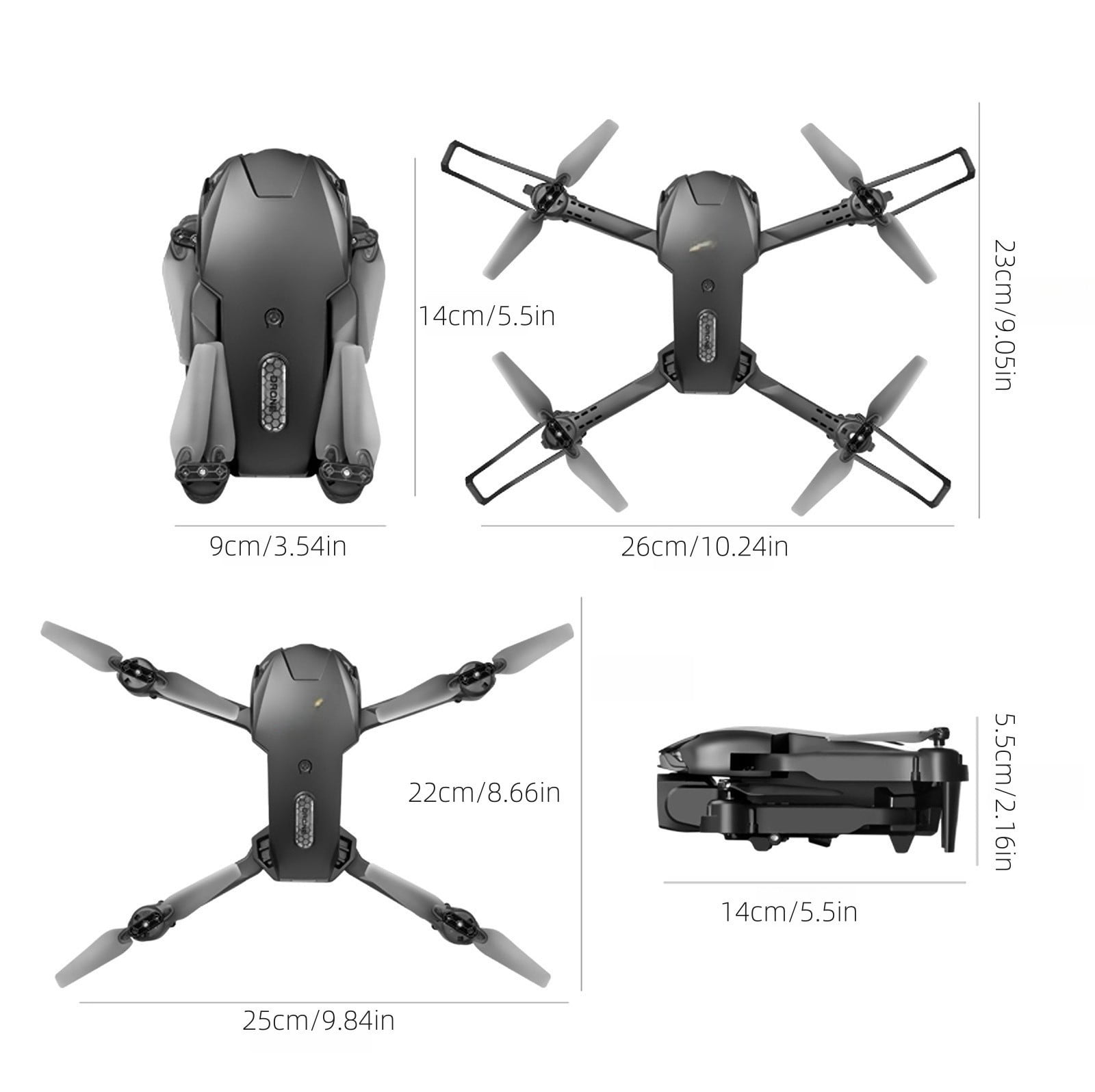 Drone with Camera, HD Dual Lens Foldable Design with Obstacle Avoidance, 2 Batteries for Extended Use, for Beginners and Adults