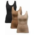 thumbnail image 3 of Comfort by Real Women's Seamless Shaping Camisole, 3-Pack, 3 of 3