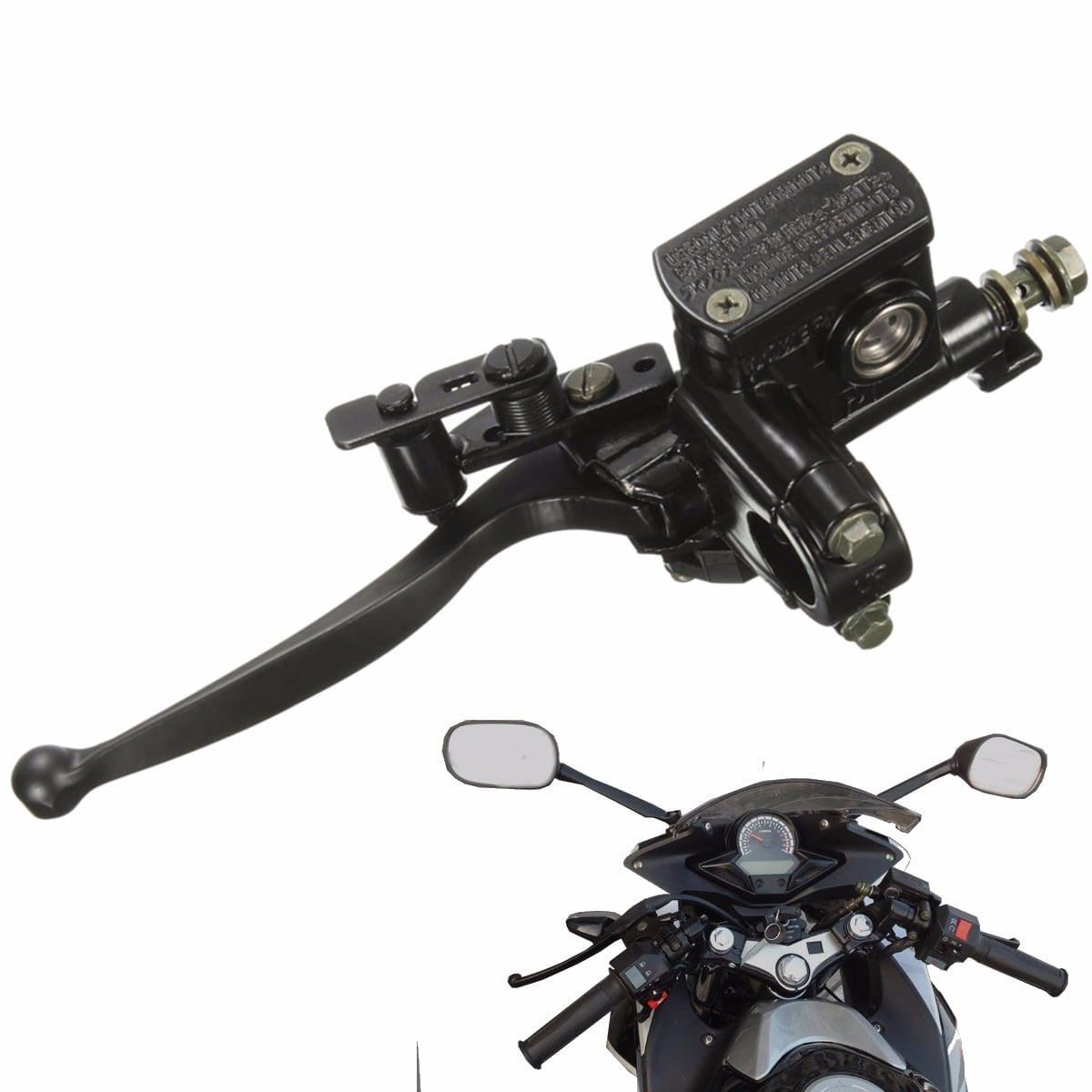 10mm Front Left Hand Master cylinder Brake Lever 110cc quad ATV Dirt Pit Bike