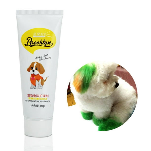 Tinte para el cabello para perros, color brillante, preparación segura, tinte para el cabello para mascotas, crema para caballos, perros claro Salvador Tinte para el cabello