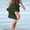 #497-Army Green, variant on Women's High Waist Casual Multi-Layer Button Irregular Mid-Length Skirt with Pockets
