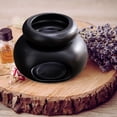 thumbnail image 4 of Quemador , difusor de aceite, quemador de aceite esencial de cerámica, quemador de tarta de aceite para dormitorio, sala de Yoga, decoración Negro, 4 of 5