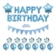 thumbnail image 1 of Conjunto de decoraciones para fiesta de cumpleaños Niños Niñas Mujeres Suministros para fiesta de cumpleaños de bebé Globos de feliz cumpleaños Banner Cortinas para decoraciones de fiesta de cumpleaño yeacher natural, 1 of 4