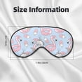 thumbnail image 5 of Naloa Summer Cute Unicorns Print Sleep Mask for Sleeper, Light Blocking Sleeping Eye Mask for Women Men, Eye Shade with Adjustable Strap for Travel, Nap,Meditation, 5 of 7