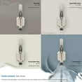 thumbnail image 6 of Amerock Granlyn Transitional Double Prong Satin Nickel Wall Hook, 6 of 9