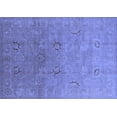 thumbnail image 1 of Ahgly Company Machine Washable Indoor Rectangle Oriental Blue Industrial Area Rugs, 6' x 9', 1 of 4