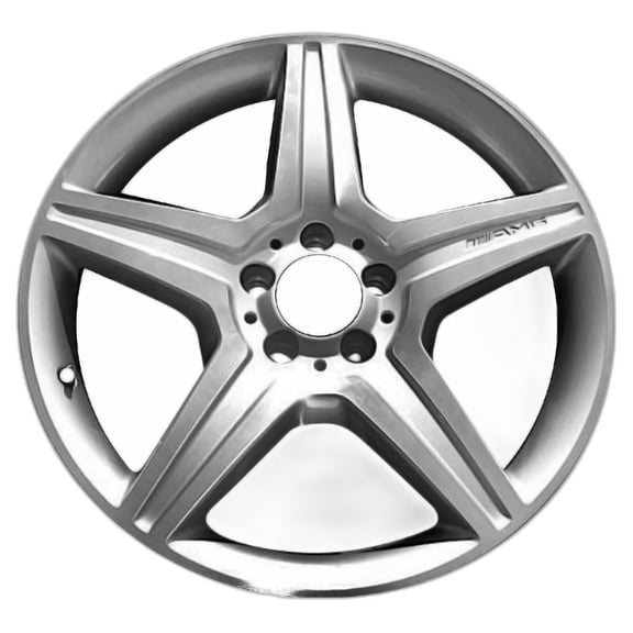 2010-2011 Mercedes S600 19" Machined Silver OEM Factory Wheel Rim A2214016102