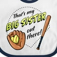 thumbnail image 4 of Inktastic That's My Big Sister out There Softball Boys or Girls Baby Bib, 4 of 4